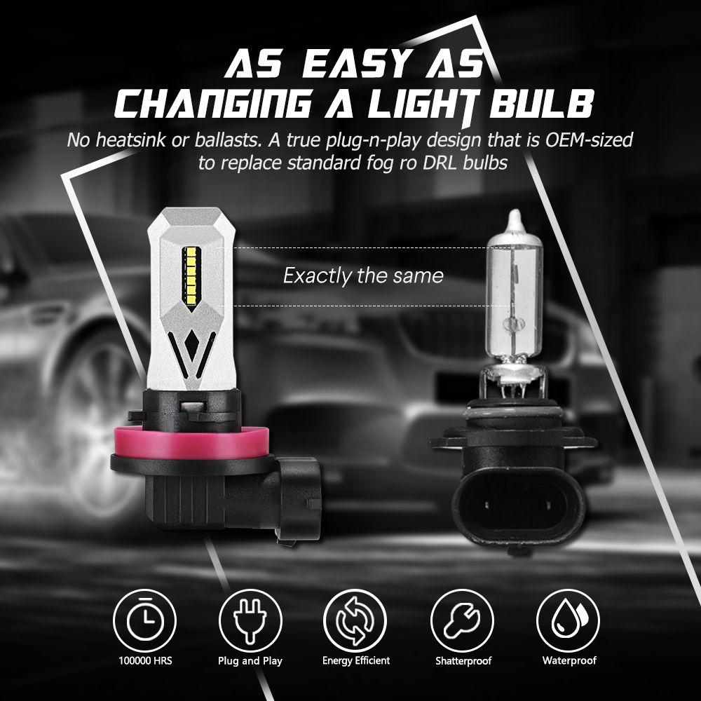 NovSight-A617-80W-LED-Car-Fog-Lights-H11-H1-H3-H7-DRL-Driving-Brake-Bulb-9005-9006-1500LM-6500K-Cool-1536274