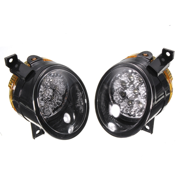 Pair-9-LED-White-Bright-Fog-Light-Lamp-Left--Right-For-VW-GOLF-MK5-JETTA-978069