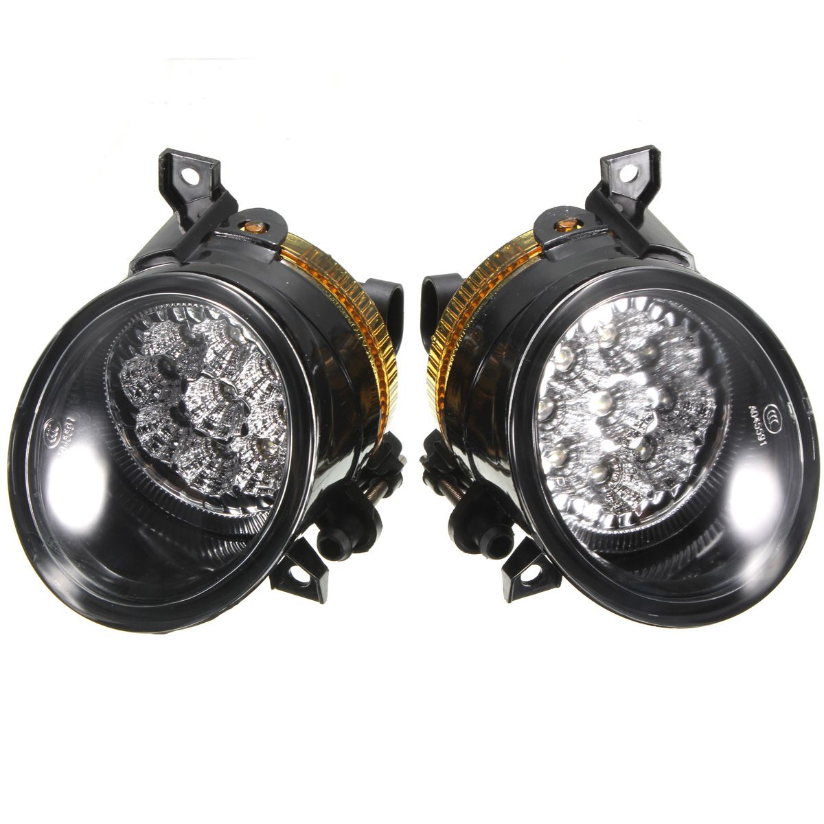 Pair-9-LED-White-Bright-Fog-Light-Lamp-Left--Right-For-VW-GOLF-MK5-JETTA-978069