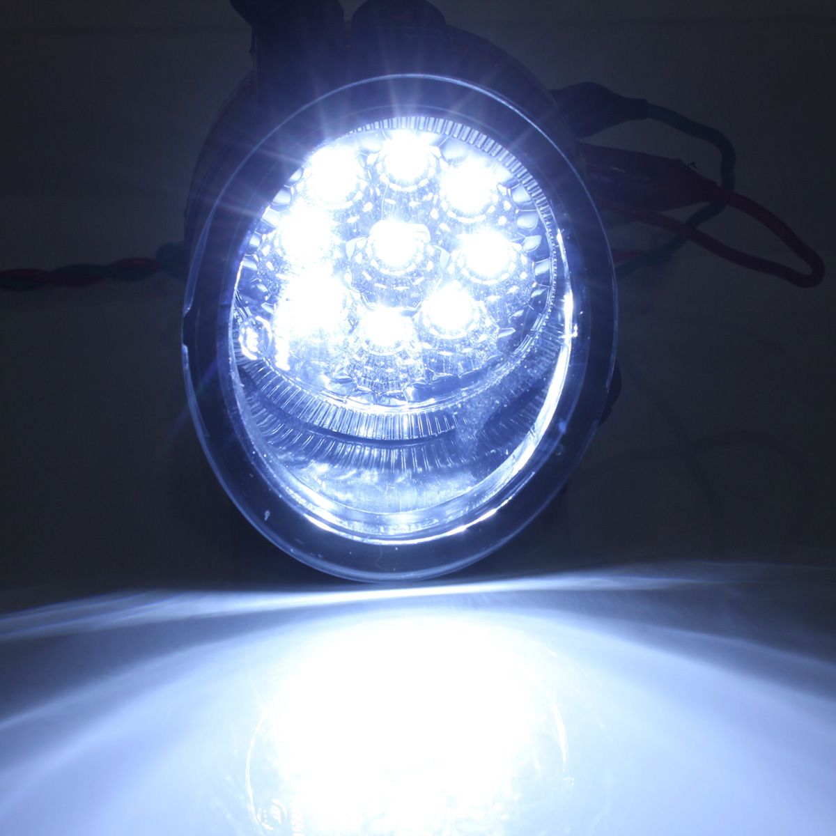 Pair-9-LED-White-Bright-Fog-Light-Lamp-Left--Right-For-VW-GOLF-MK5-JETTA-978069