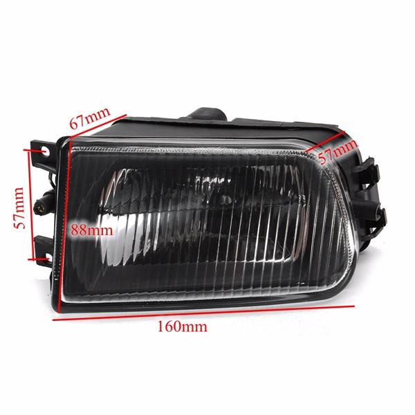 Pair-Black-Fog-Lights-Bumper-Lamp-Cover-Housing-For-BMW-E39-5-Series-97-00-Z3-97-01-1111737