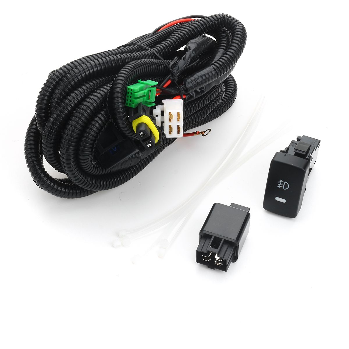 Pair-Car-Fog-Lights-LR-Grill-Lamp-Bulb-Harness-Switch-Kit-For-Honda-CR-V-CRV-15-16-1486020