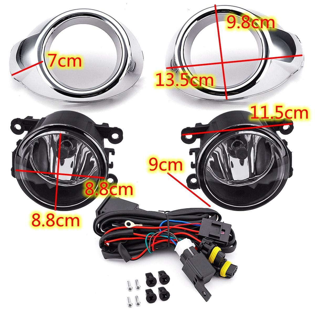 Pair-Car-Front-Bumper-Fog-Lights-with-Covers-Lamps-Wiring-Harness-for-Ford-Focus-2012-2014-1348593