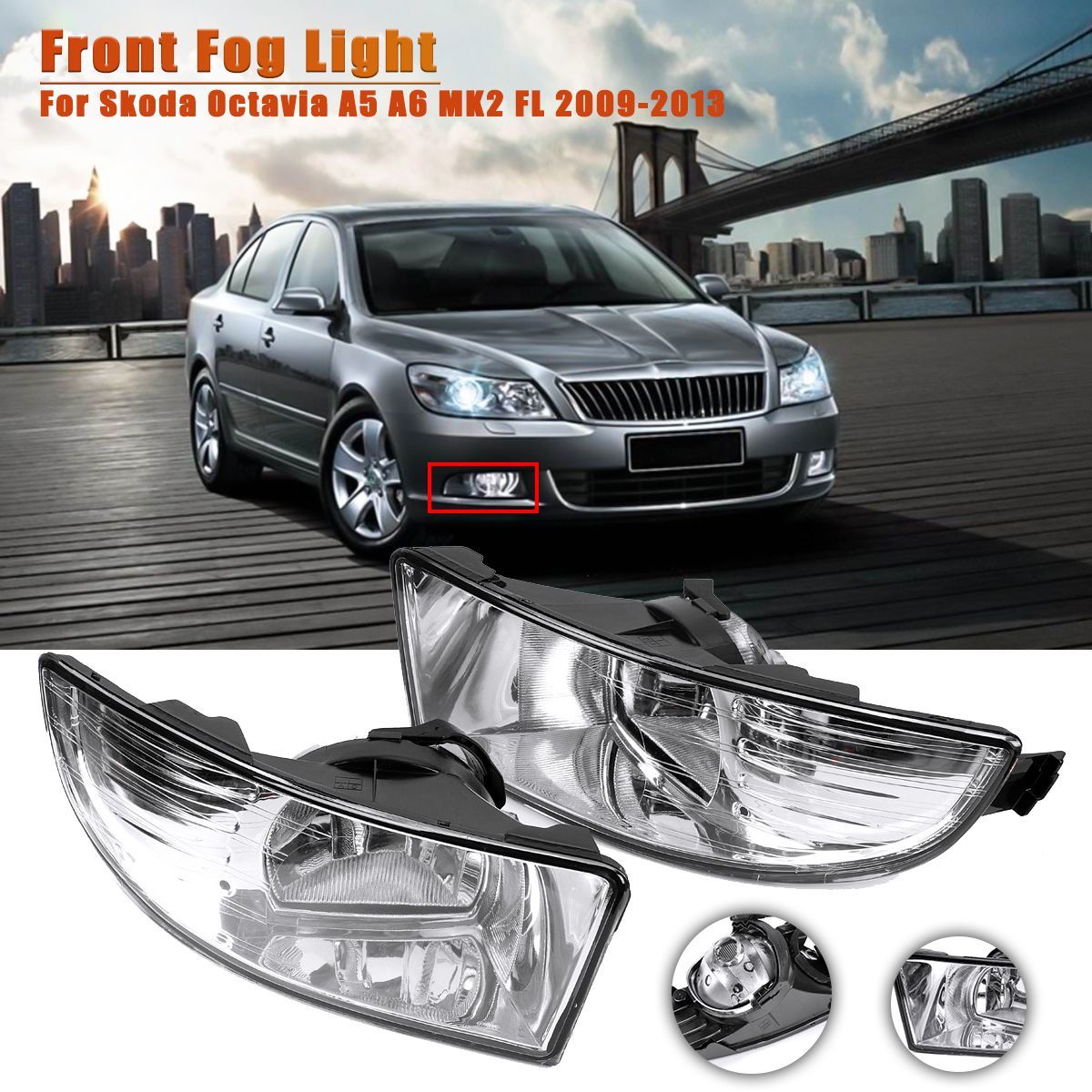 Pair-Car-Front-Halogen-Fog-Lights-for-Skoda-Octavia-A5-A6-MK2-FL-2009-2013-1656441