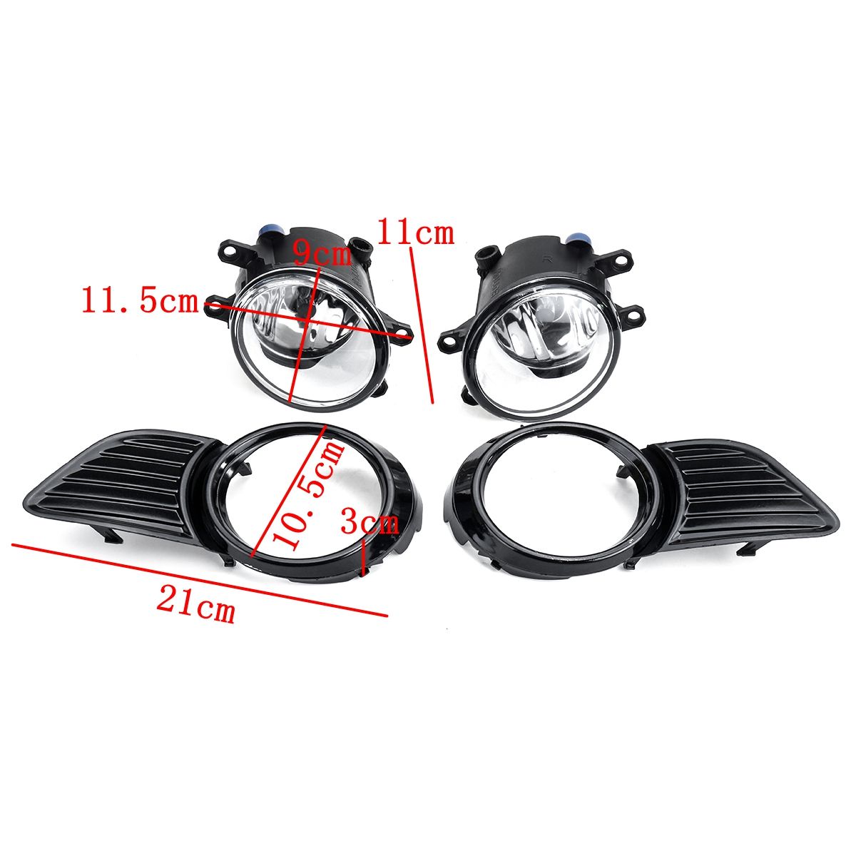 Pair-Front-Bumper-Fog-Light-Lamps-with-Covers-For-Toyota-Sienna-2011-2017-1723294