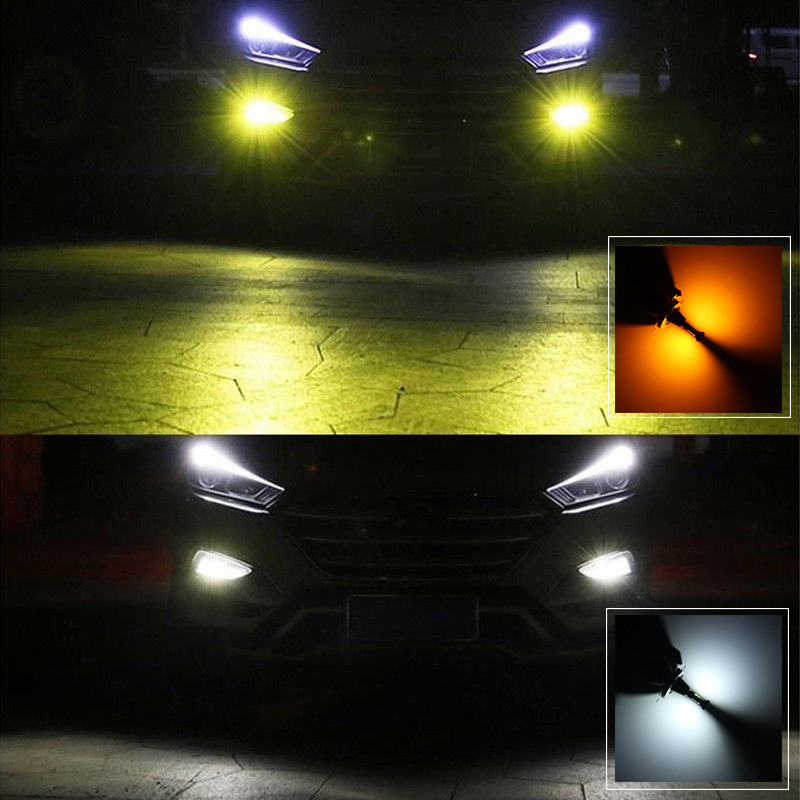Pair-X5-30W-2400LM-Car-LED-Fog-Lights-Bulbs-Motor-Headlights-H1-H3-H4-H7-H8H11-90059006-Dual-Color-1312948