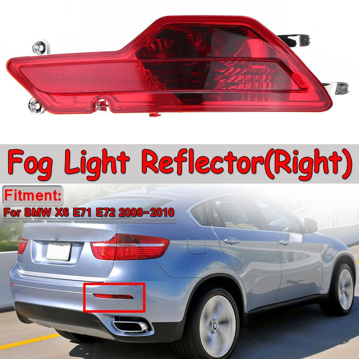 Rear-Right-Bumper-Fog-Light-Reflector-For-BMW-X6-E71-E72-2008-2010-63147187220-1741614