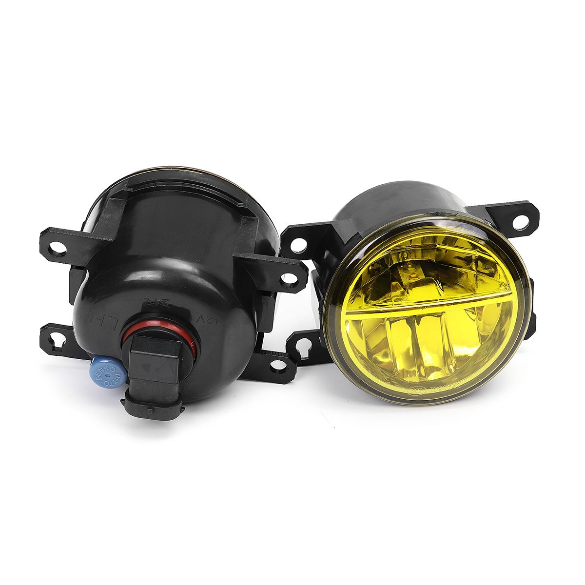 RightLeft-LED-Front-Fog-Light-Lamp-Lens-with-H8H11-Bulbs-Amber-Universal-For-Honda-Civic-Fit-Odyssey-1732027