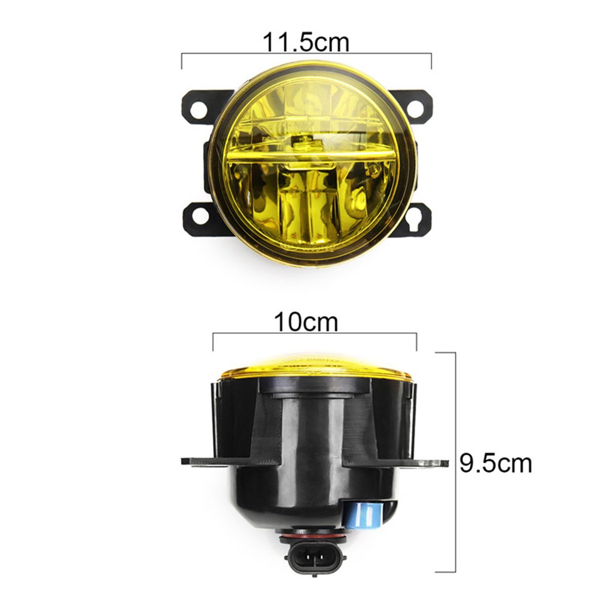 RightLeft-LED-Front-Fog-Light-Lamp-Lens-with-H8H11-Bulbs-Amber-Universal-For-Honda-Civic-Fit-Odyssey-1732027