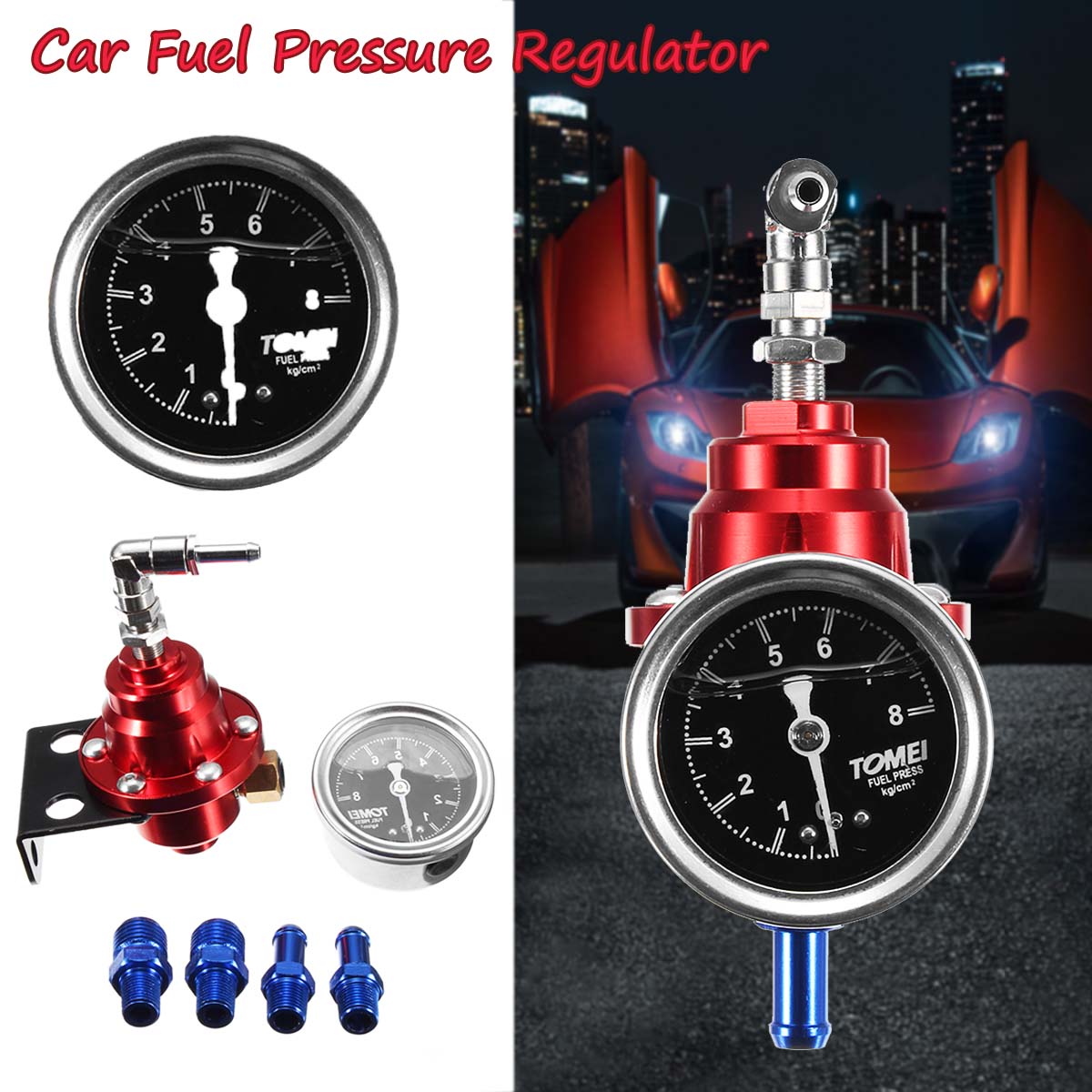 Universal-Adjustable-Car-Fuel-Hose-Auto-Pressure-Regulator-With-160PSI-Oil-Gauge-Kit-1336557