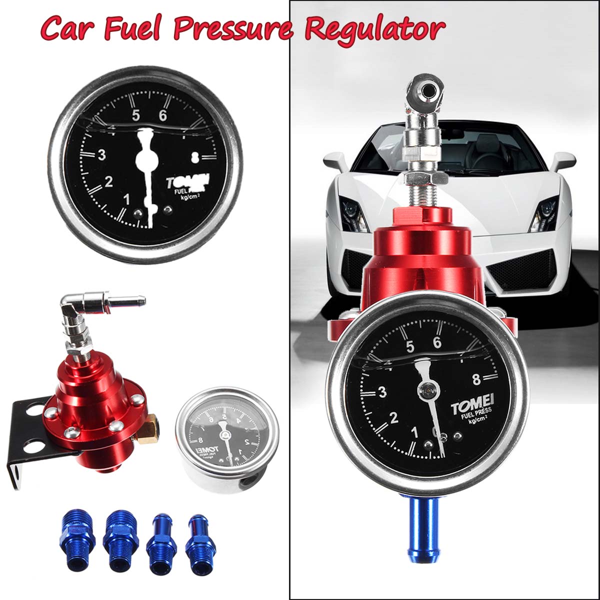 Universal-Adjustable-Car-Fuel-Hose-Auto-Pressure-Regulator-With-160PSI-Oil-Gauge-Kit-1336557