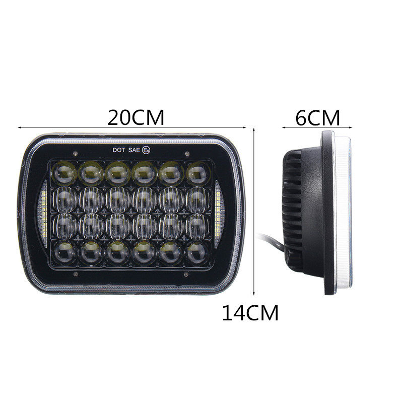 1pcs-6X7quot-5D-DC10-30V-72W-IP67-LED-Headlights-Lamp-Bulb-HiLow-Beam-DRL-for-Truck-Boat-SUV-1292516