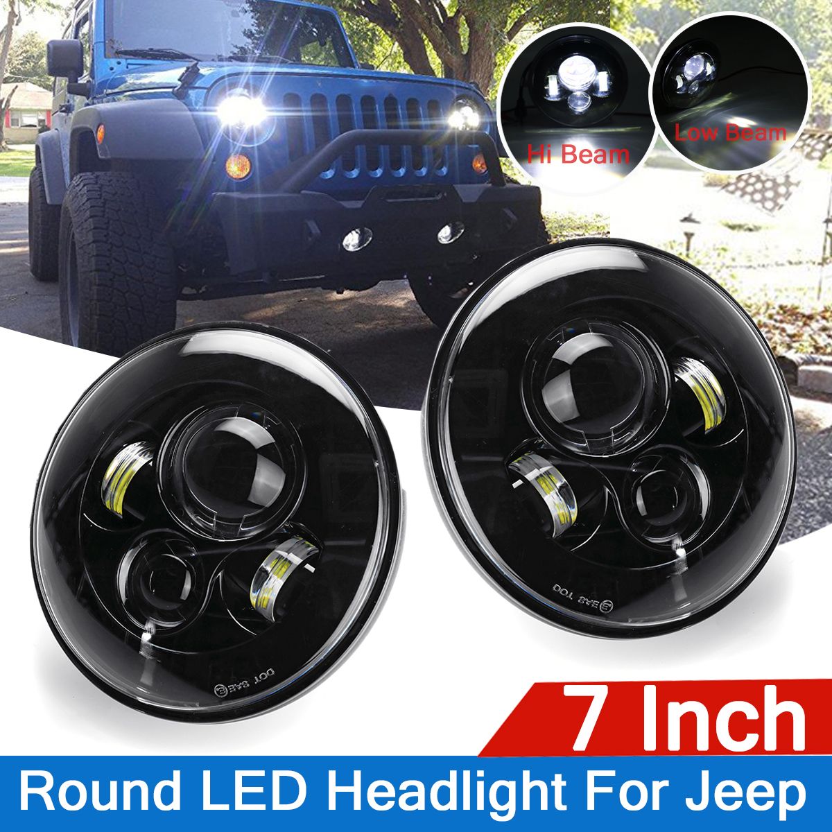 2-x-7quot-Round-LED-Projection-Headlights-Head-Lamp-HightLow-Beam-For-Jeep-Wrangle-1548557