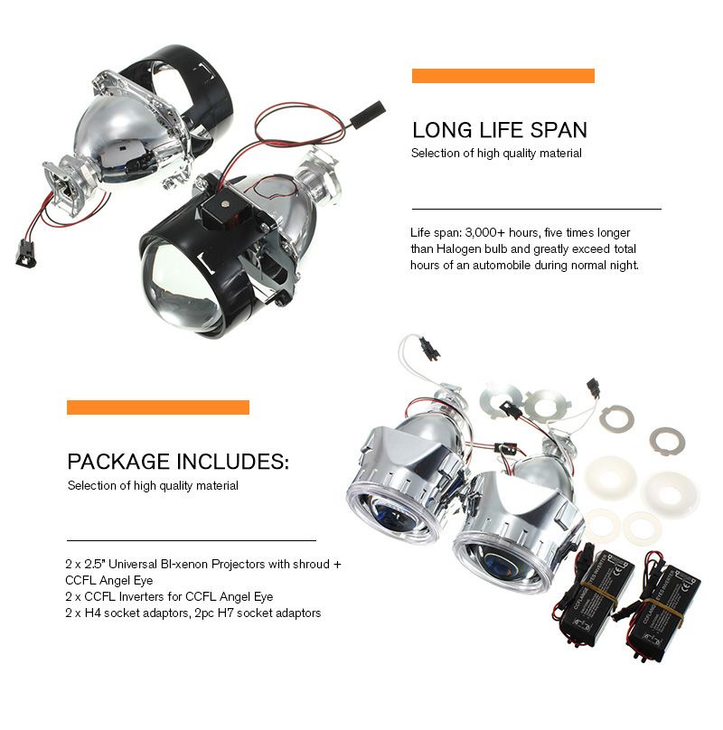 25-Inch-H1H4H7-Bi-Xenon-HID-Projector-Headlights-Conversion-Kit-with-Lens-CCFL-Angel-Eyes-Halo-Ring--1575117