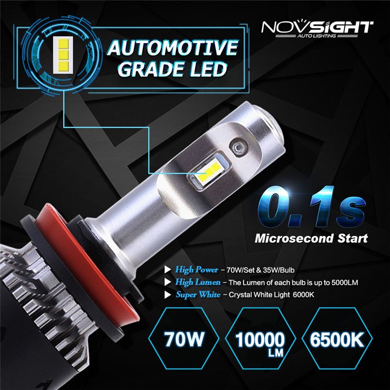 2PCS-70W-6500K-Car-LED-Headlights-H1H4H7H11-Conversion-Kit-Fog-Light-Bulb-IP68-1638002