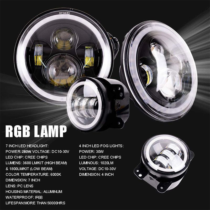 2Pcs-7Inch-Round-LED-Headlights-Halo-DRL-Angle-eyes-Turn-Signal-Light-with-2Pcs-4Inch-Fog-Lights-For-1700255