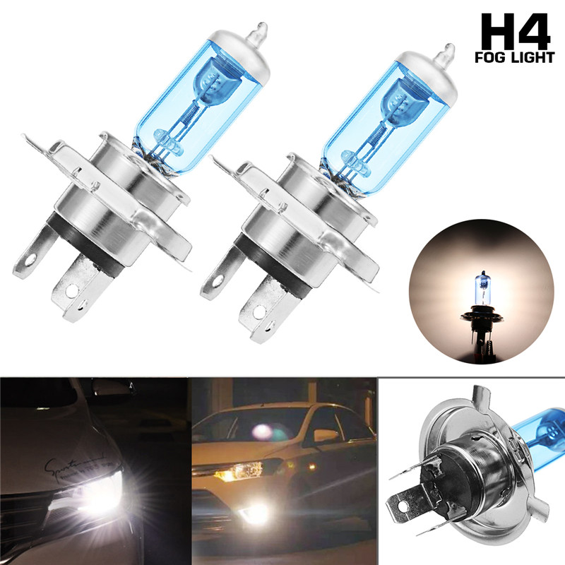 2Pcs-Car-Halogen-Headlights-HOD-Fog-Bulbs-Lamps-H1-H4-H7-H11-12V-100W-7200LM-6000K-1276637