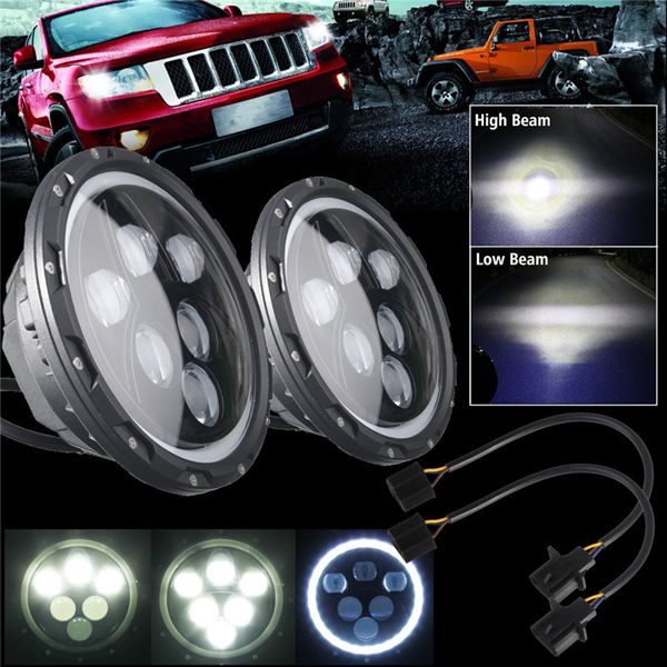2pcs-H4-H13-7inch-60W-6500K-IP67-HiLo-Beam-LED-Headlights-For-Jeep-Wrangler-JK-TJ-LJ-CJ-1051710