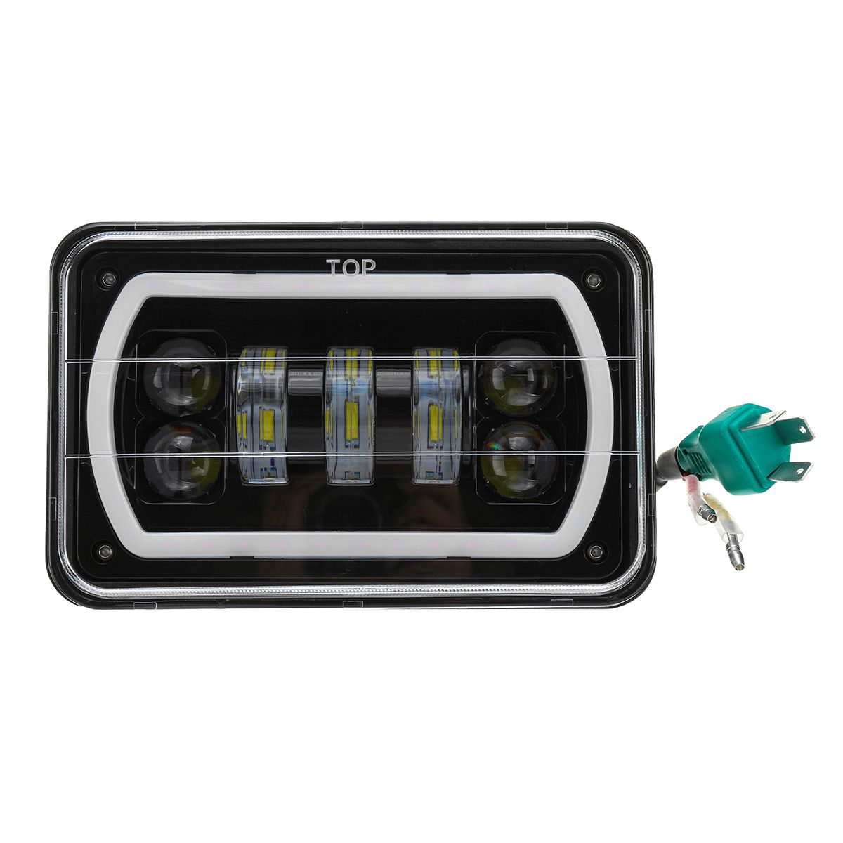 4x6Inch-LED-Car-Headlights-Square-HighLow-Beam-with-H4-Bulb-12-24V-30W-45003000LM-White-for-JEEP-Wra-1464468