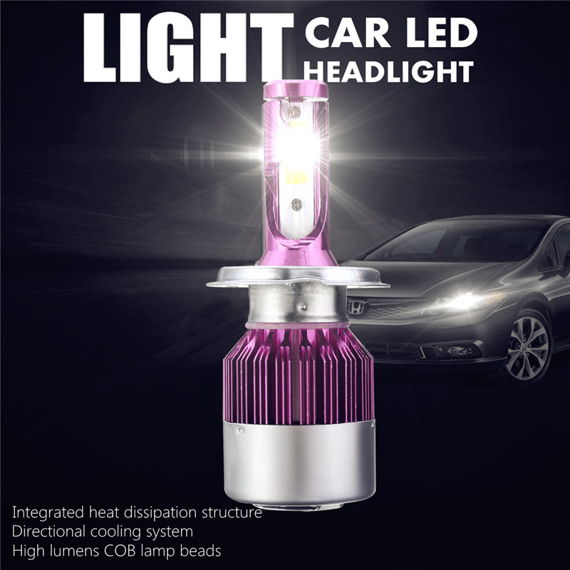 60W-7200LM-COB-LED-Car-Headlights-Bulbs-Fog-Lamps-H4-H11-90059006-9-32V-6500K-White-1421780