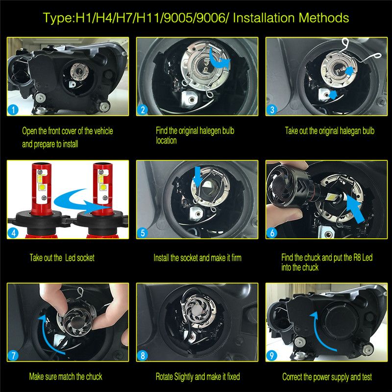 60W-9600LM-Car-LED-Headlights-Bulb-Fog-Lamp-H1-H4-H7-H11-9005-9006-IP68-9V-30V-6000K-1434395