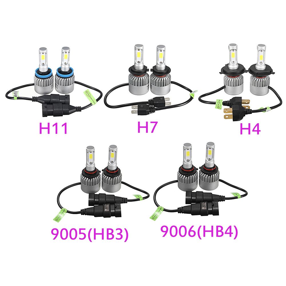 72W-8000LM-COB-LED-Car-Headlights-Bulbs-Fog-Lamps-H4-H7-H11-9005-9006-6500K-White-2PCS-1100372