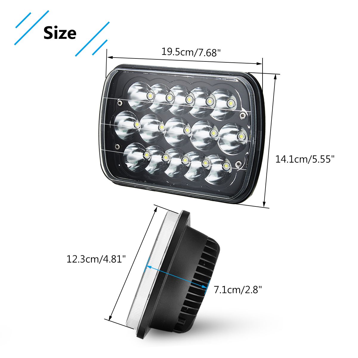 7X6-5X7quot-45W-H4-LED-Headlights-Projector-Hi-Lo-Beam-for-JeepCherokee-ATV-Truck-1292054