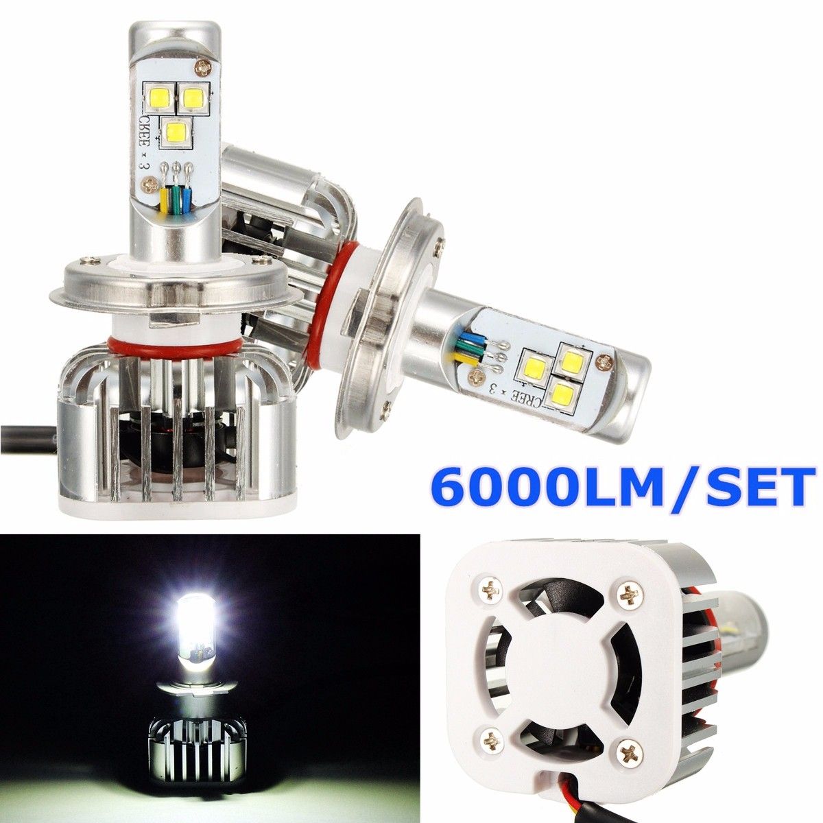 9005-9006-H7-H8-H4-6500K-6000LM-60W-White-Car-LED-Headlight-Kit-1051709