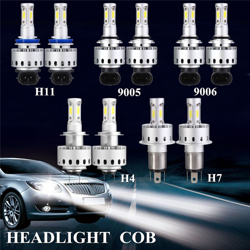 90W-12000LM-COB-LED-Car-Headlights-Bulbs-Fog-Lamps-H4-H7-H11-9005-9006-6000K-Three-side-White-1421771