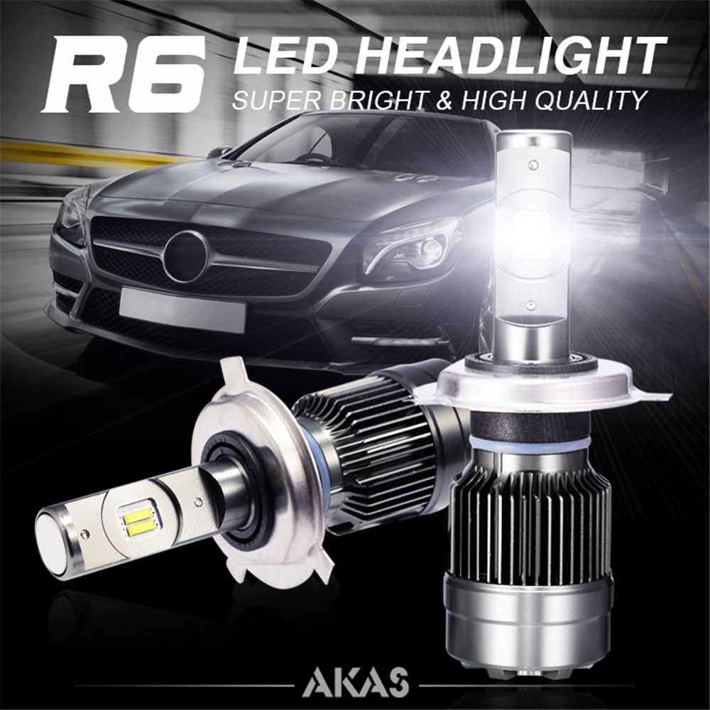 AKAS-R6-LED-Car-Headlights-Bulbs-70W-8400LM-H1-H3-H4-H7-H11H8H9-9005-9006-6000K-White-1324781