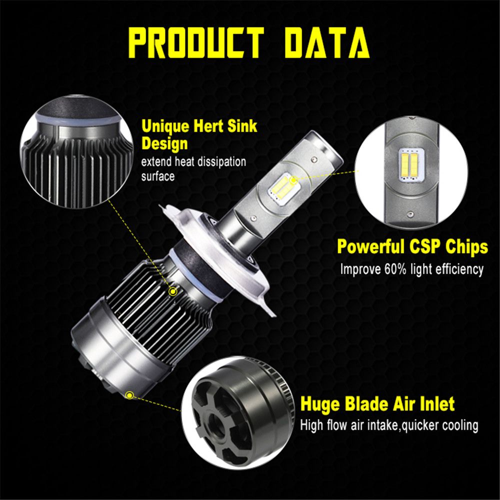 AKAS-R6-LED-Car-Headlights-Bulbs-70W-8400LM-H1-H3-H4-H7-H11H8H9-9005-9006-6000K-White-1324781