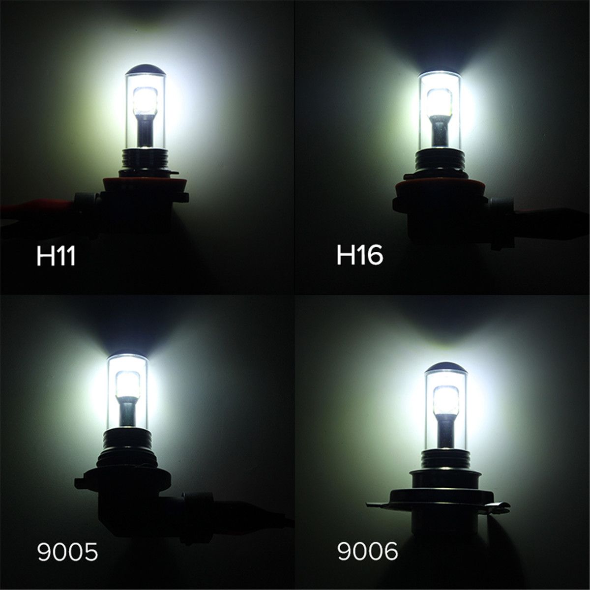 Autoleader-80W-1500LM-LED-Car-Headlights-Fog-Lamps-H1-H3-H4-H7-H11-H16-9005-9006-6000K-1148009