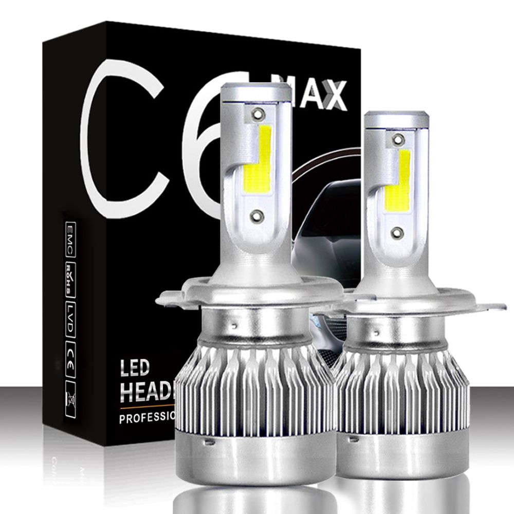 C6MAX-72W-Car-COB-LED-Headlights-Bulb-Fog-Light-H1-H4-H7-H8H9H11-9005-9006-9012-H13-7600LM-6000K-Whi-1593143