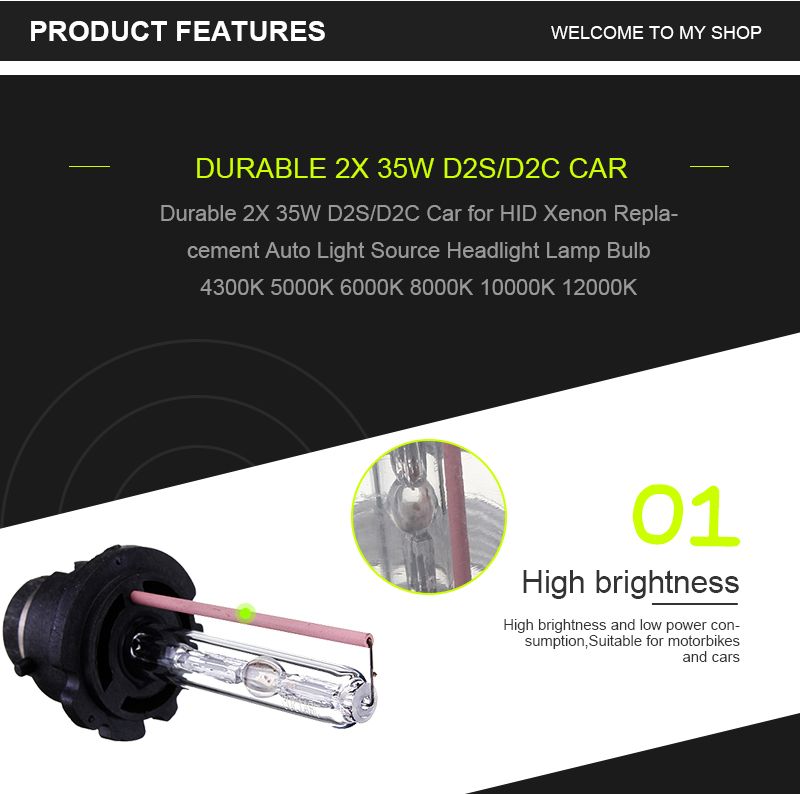 D2S-D2C-Car-HID-Xenon-Headlights-Lamp-Bulb-35W-4300-12000K-2PCS-955823