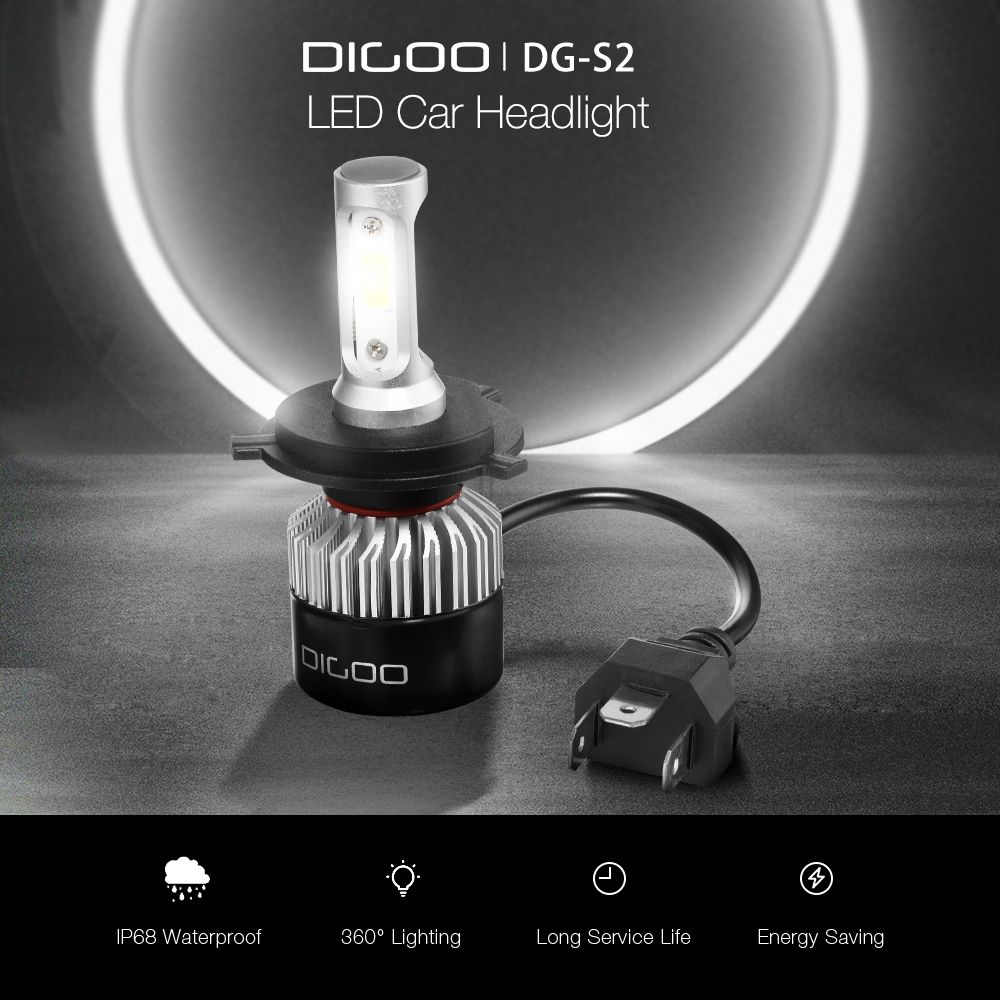 Digoo-DG-S2-Car-COB-LED-Headlights-Bulbs-H4-H7-High-Low-Beam-Fog-Lamps-72W-9000LM-IP68-6500K-White-2-1495291