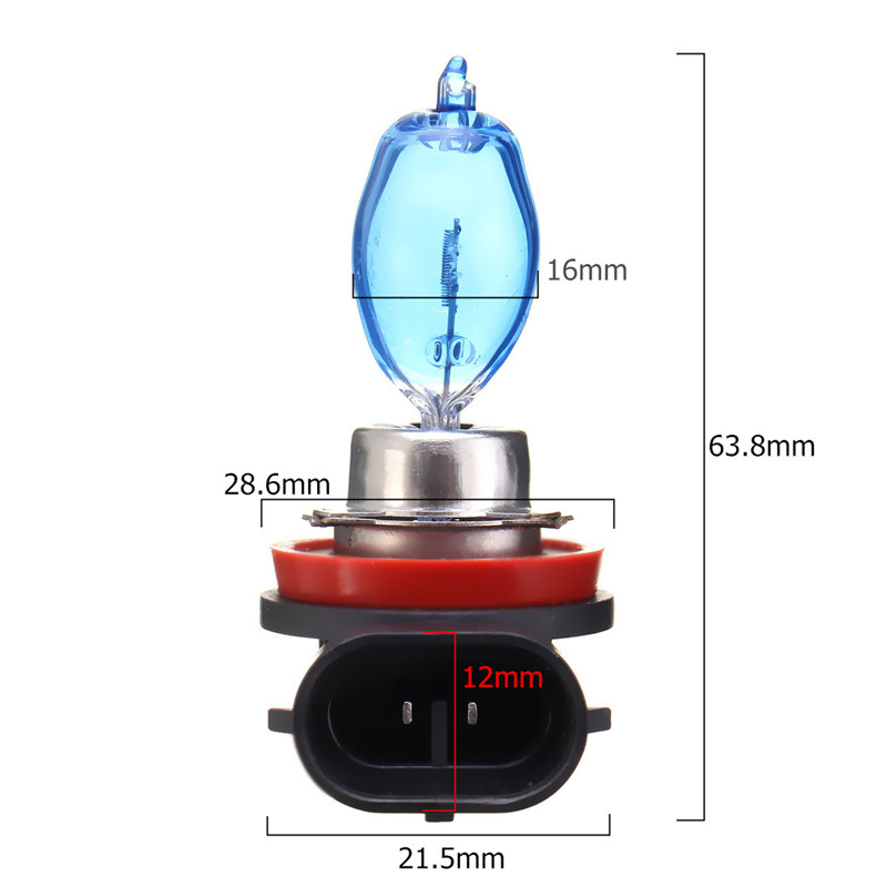 H11-Car-HOD-Halogen-Headlights-Bulbs-Fog-Lamps-12V-100W-8500K-White-2Pcs-1020927