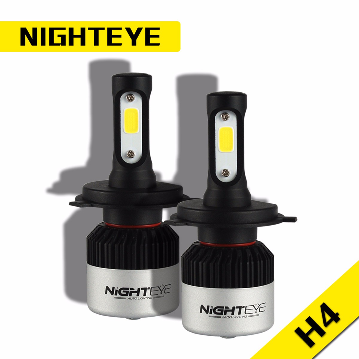 NightEye-2PCS-S2-COB-LED-Car-Headlights-Bulbs-Fog-Light-H4-72W-9000LM-6500K-White-1767273