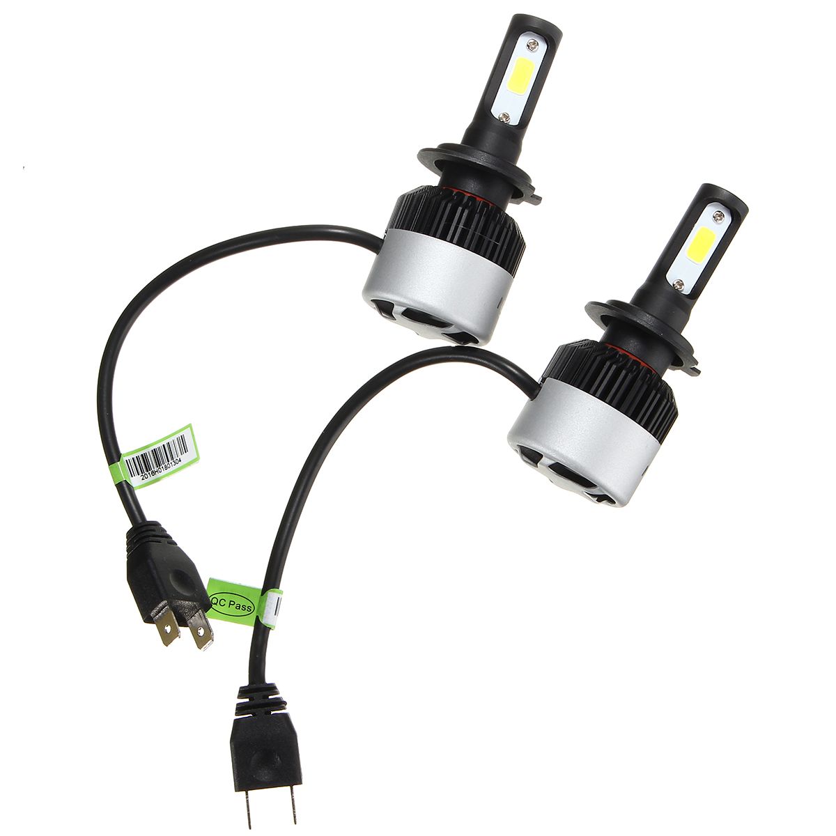 NightEye-2PCS-S2-COB-LED-Car-Headlights-Bulbs-Fog-Light-H7-72W-9000LM-6500K-White-1767271