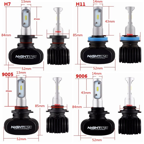 NightEye-S1-Car-LED-Headlights-Bulbs-Front-Fog-Lamps-H4-H7-H11-9005-9006-50W-8000LM-6500K-1104553