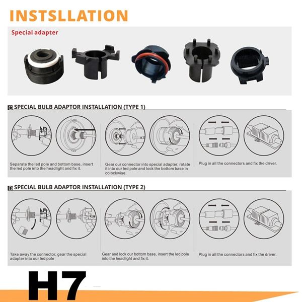 Pair-32W-6000LM-6000K-IP68-H7-LED-Headlight-Kit-Waterproof-Spot-Lightt-Beam-Bulb-1120152