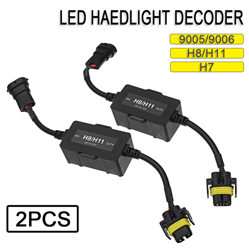 Pair-90059006-H8H11-H7-LED-HID-Car-Headlight-Decoder-Error-Free-Anti-Flicker-Load-Resistor-1276664