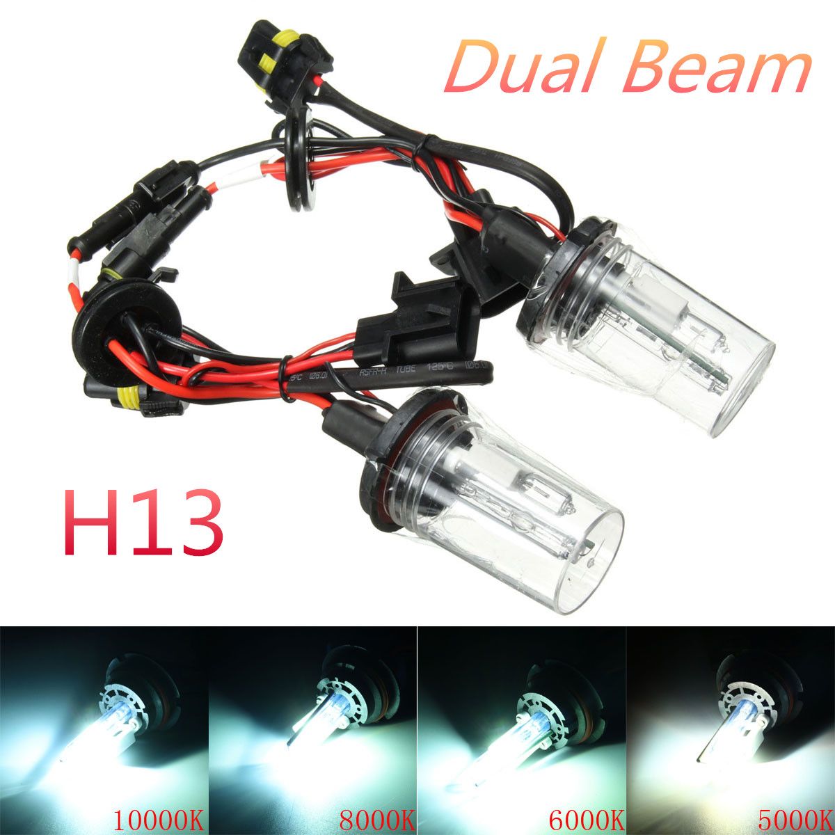 Pair-H13-35W-12V-5000K-10000K-White-Hi-Lo-Dual-Beam-Car-Xenon-Headlight-HID-Light-Bulb-Lamp-1057357