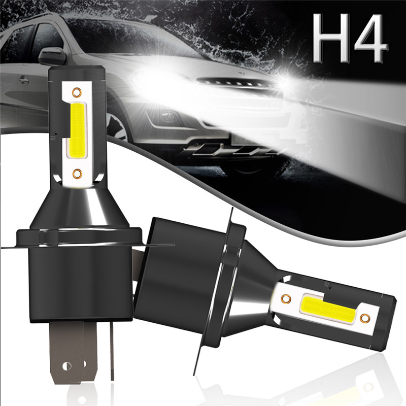 Pair-M4-H4-55W-1800LM-Bi-Xenon-HiLo-Car-LED-Headlights-Conversion-Kit-CSP-Lamp-White-1381907