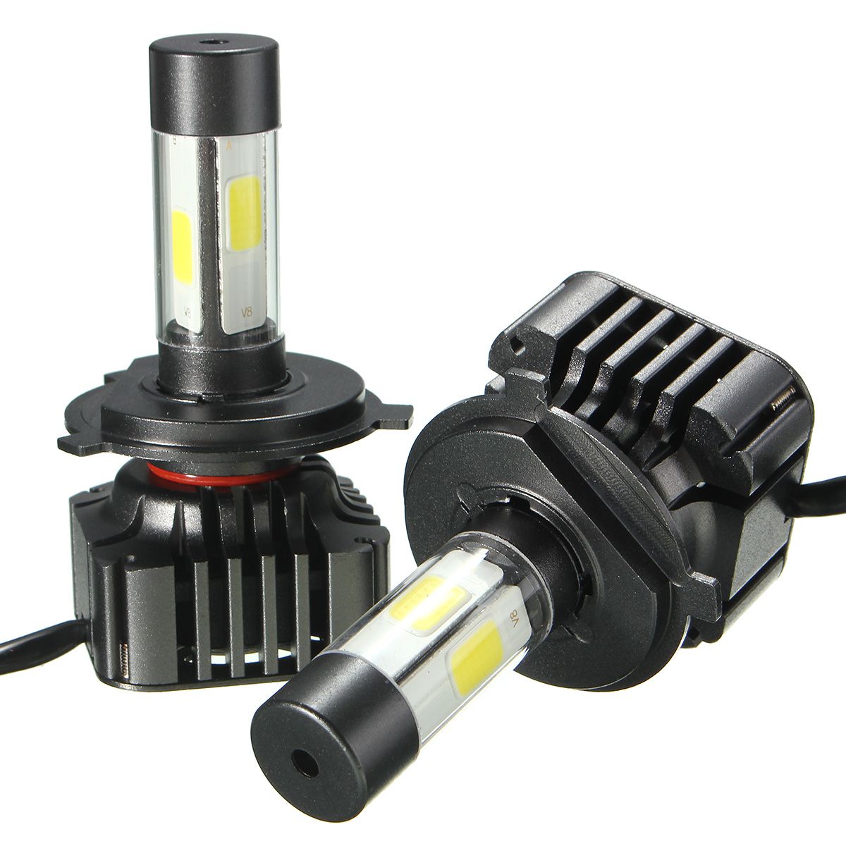 Pair-V8-40W-4800LM-6000K-White-Car-COB-LED-Headlights-H4-H7-H8H11-H13-9004-9005-9006-1104849