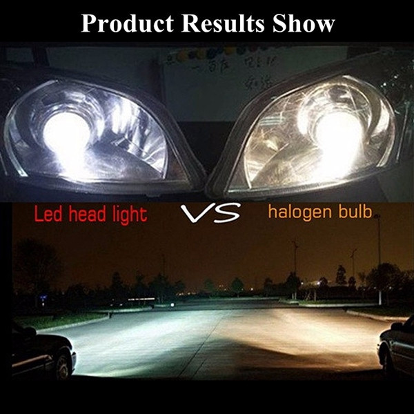 Pair-V8-40W-4800LM-6000K-White-Car-COB-LED-Headlights-H4-H7-H8H11-H13-9004-9005-9006-1104849