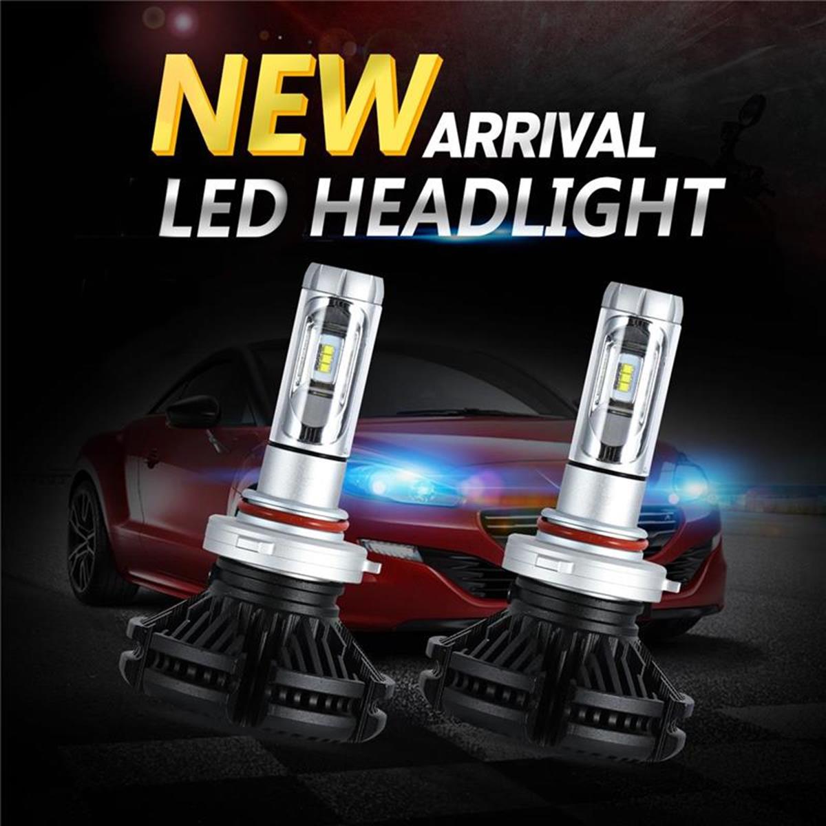 Pair-X3-Car-LED-Headlights-Bulbs-H1-H3-H4-H7-H8911-90059006-880-881-DIY-Color-Temp-50W-6000LM-1239389