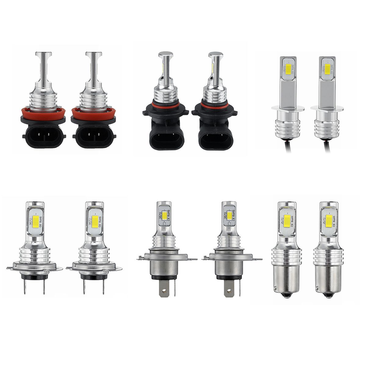 Upgraded-70W-8000LM-LED-Car-Headlights-Bulbs-H1-H4-H7-H11-9005-9006-1156-6000K-White-2PCS-1625116