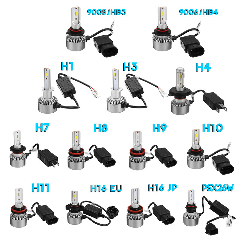 X6-60W-4000LM-LED-Car-Headlights-Bulb-Fog-Lamp-H1-H3-H4-H7-H8-H9-H10-H11-H16-9005-9006-PSX-1312938