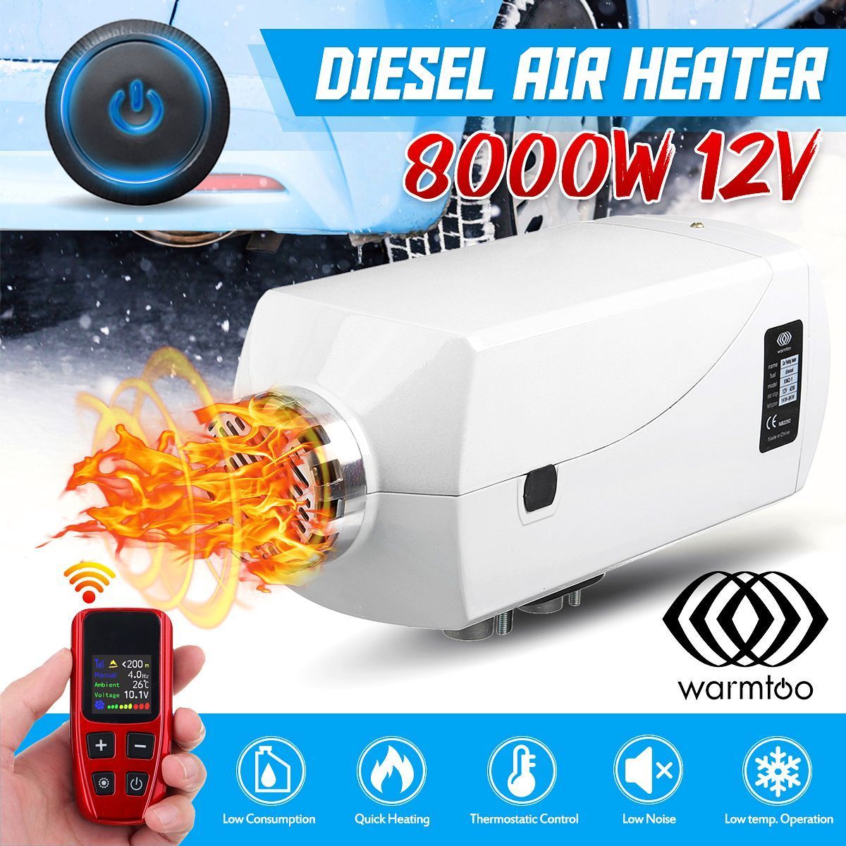 12V-8KW-Diesel-Air-Heater-wNewest-Red-Remote-Control-For-Truck-Car-Boat-Trailer-1702625