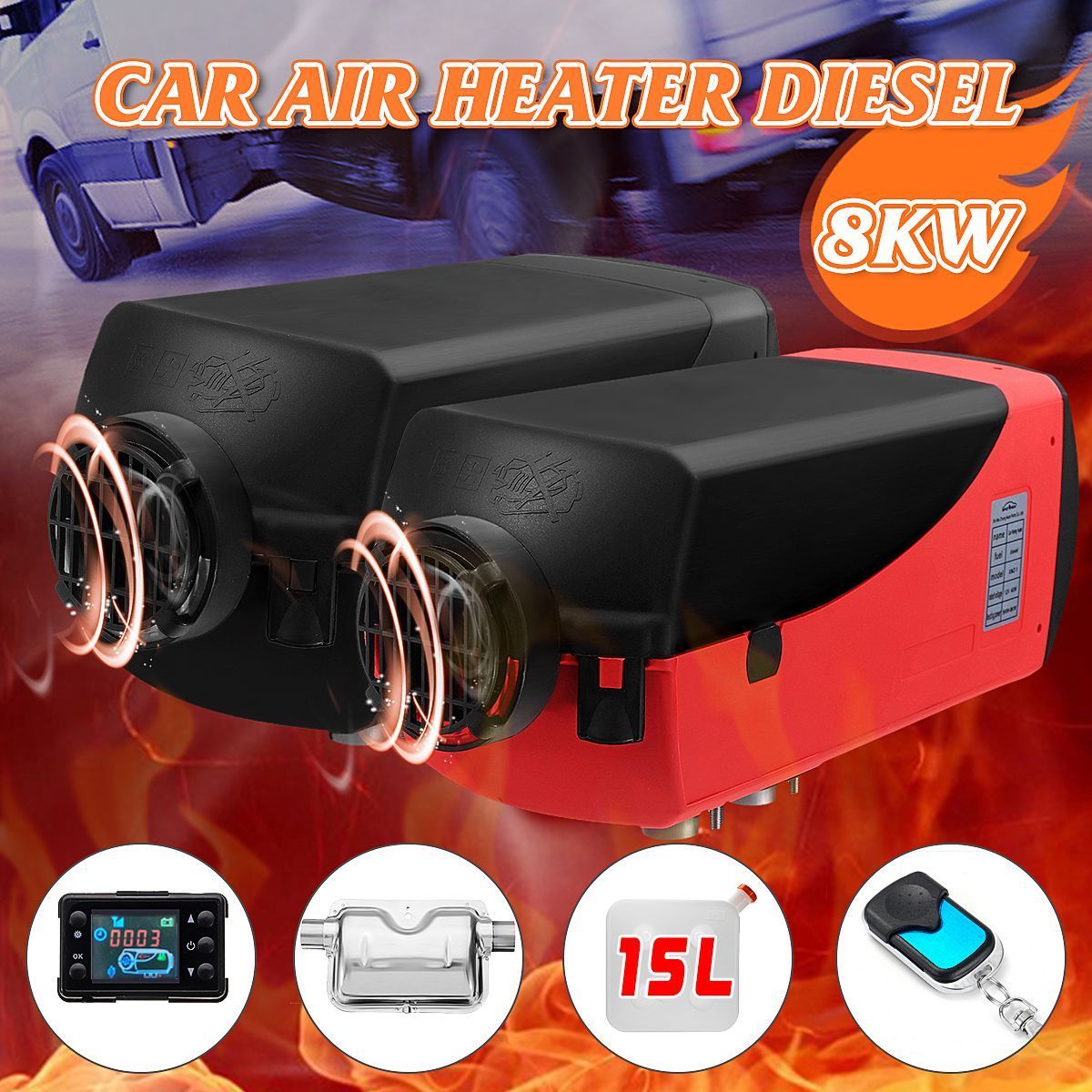 12V-8kw-Diesel-Parking-Air-Heater-with-15L-Fuel-Tank-Silencer--Remote-Control-1359447